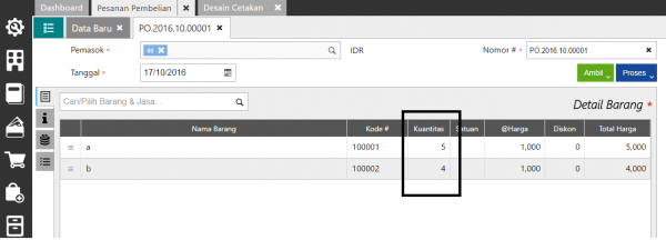 Menampilkan Total Qty Pada Purchase Order - Ultima Tekno Solusindo