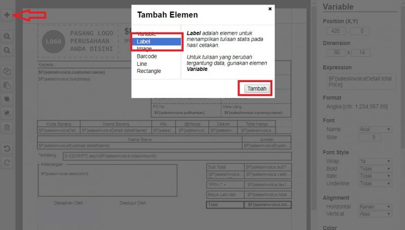 Menampilkan No Seri Serial Number Di Desain Cetakan Faktur Penjualan Ultima Tekno Solusindo 5207