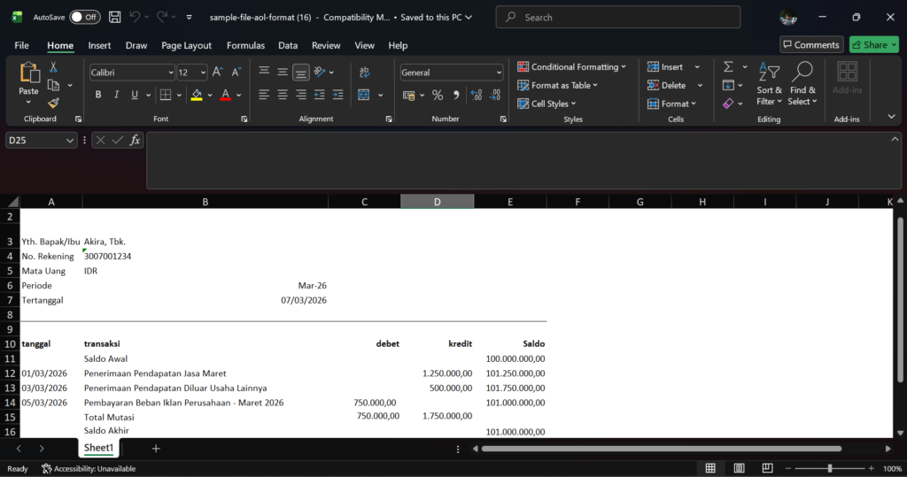 Smartlink e-Banking Dengan Accurate Online Format - Ultima Tekno Solusindo